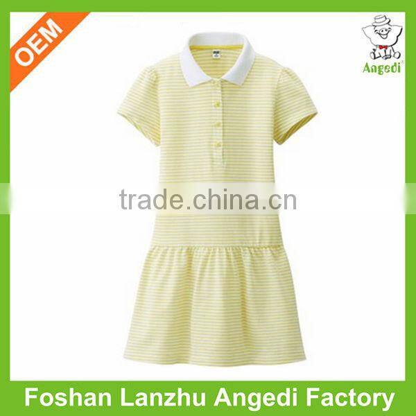 Kids striped t-shirt Salable children plain t-shirt dresses