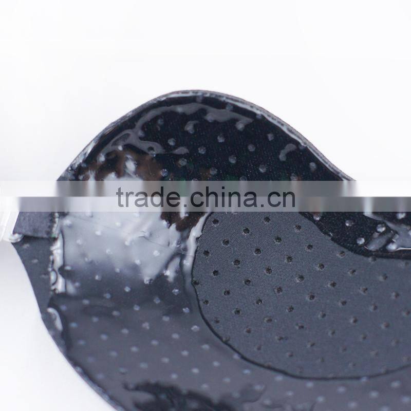 Strong stickness polyolefin gel BRA with breathable holes