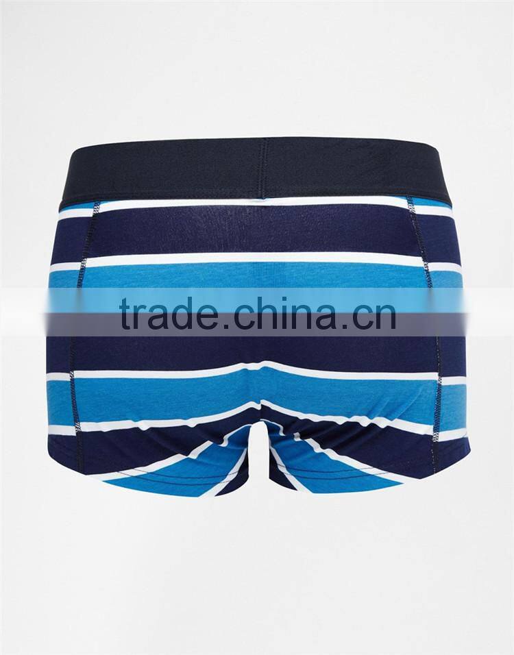 Custom 3 pack underpants man satin underpants with stripe print