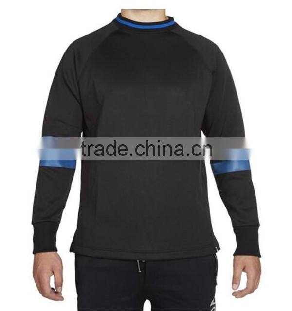 Custom round neck blank men's fleece sweatshirt