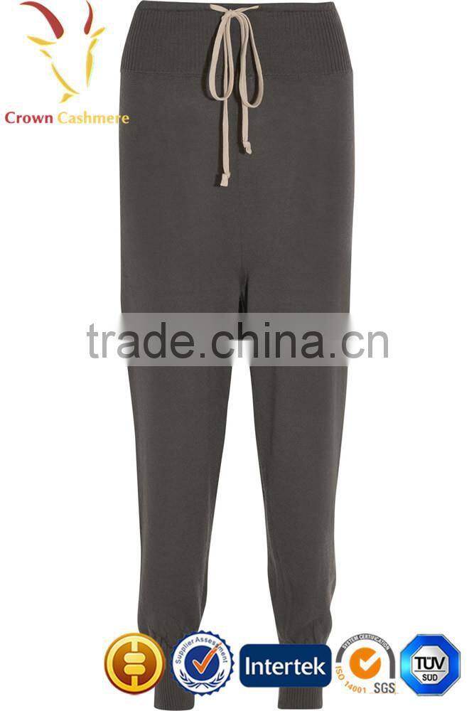 knitted Harem Cashmere Pants Women Cashmere Trousers