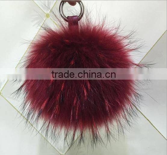 10-15cm Genuine Raccoon fur pom poms fur balls DIY for Children Knitted Cap Gloves Keychain Beanies Jewelry Accessories