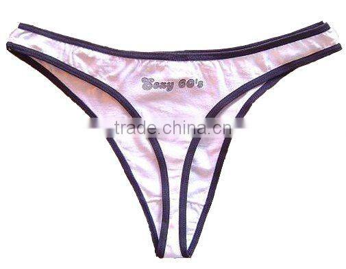 womens color cotton string bikini