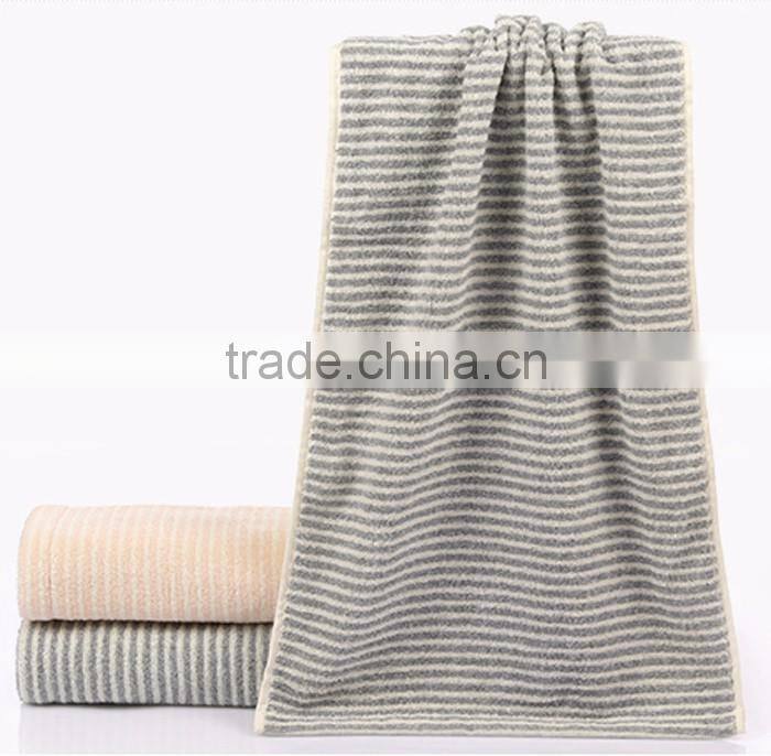 100% Cotton Compressed Stripes Sport Towels