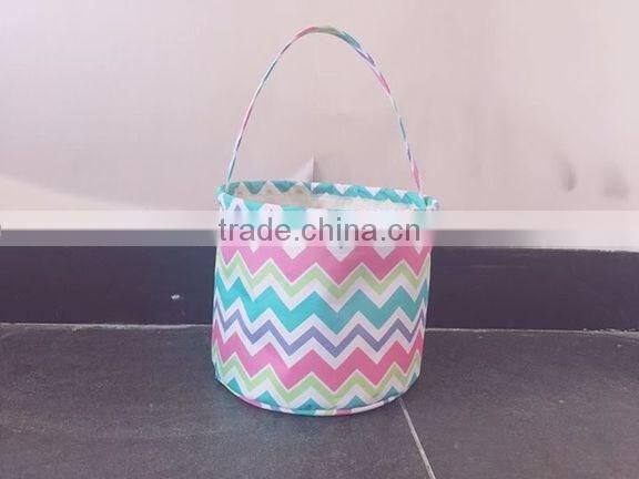 Monogrammed Polka dot Easter bucket