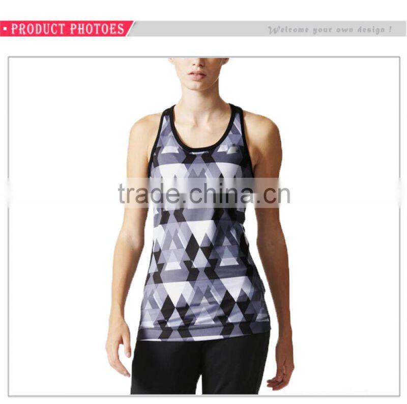 High Quality Body Building Sleevelesss Training Singlet Women Tank Top Yoga