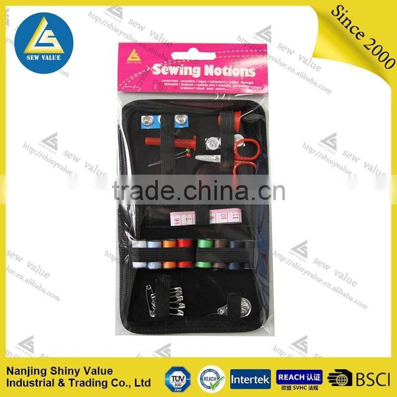 promotional gift outdoor portable travel sewing kits with garment accessories