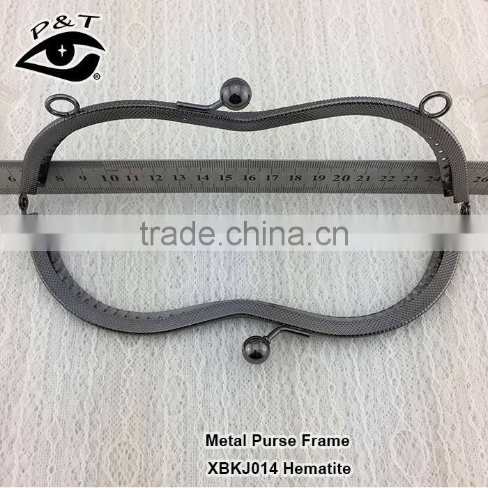 18CM embossed pattern metal clasp frames for handbags