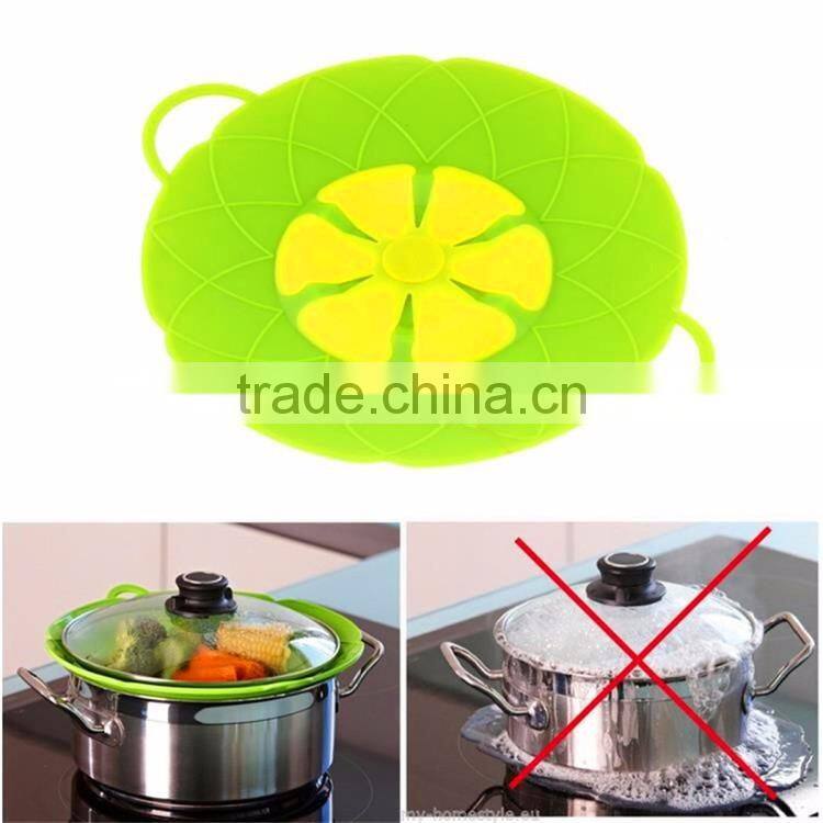 Cooking tools Flower Silicone lid Spill Stopper Silicone Cover Lid For Pan 10.2" spill stop Boil Over Safeguard