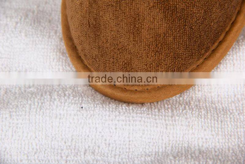 Disposable close toe hotel terry towel slipper