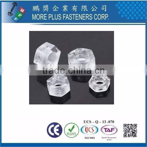 Taiwan Stainless Steel PC N66 Natural Black Nylon Plastic Nylon Plastic Nut Nylon Lock Flange Nut