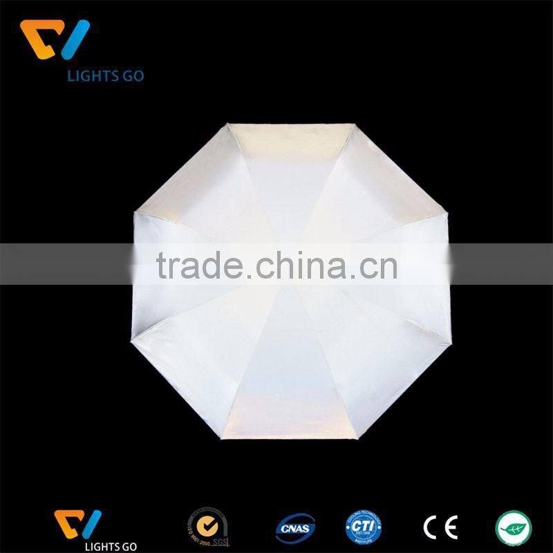 100% polyester high visibility reflective silver / black custom fabric