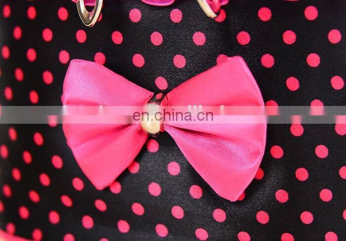 Cute gilrs bowknot cosmetic bag makeup bag