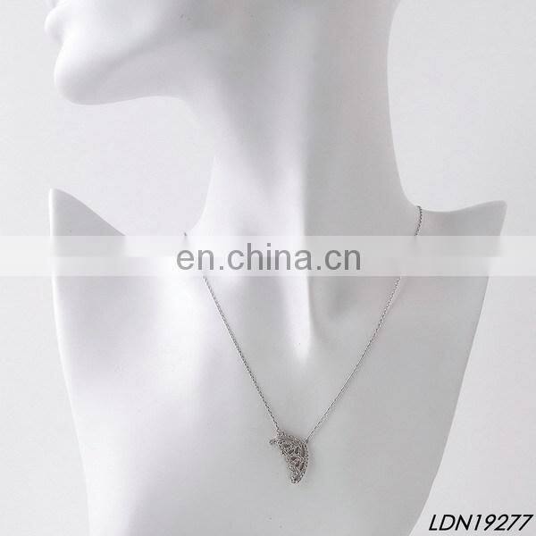 Gold Fox Pendant Necklace with real rose gold plating