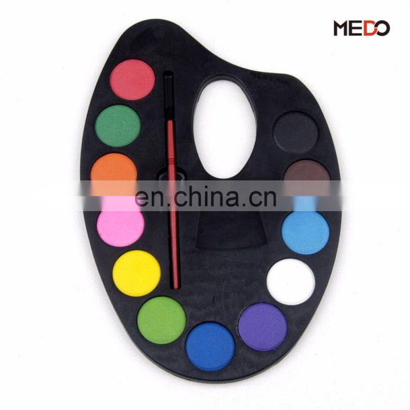 12 colors wholesale non-toxic jumbo watercolour