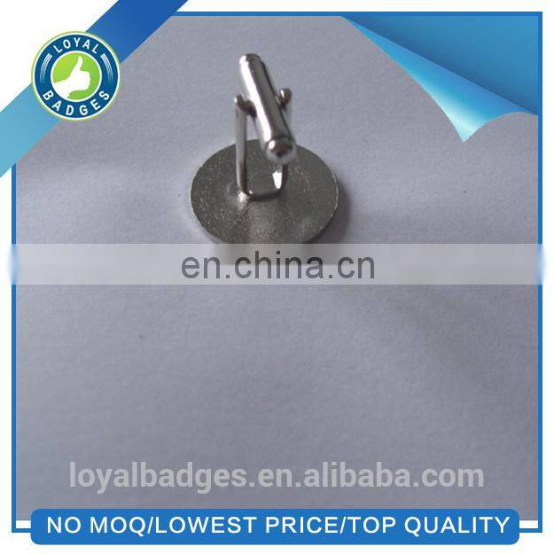 Metal custom logo silver hard enamel cufflinks men