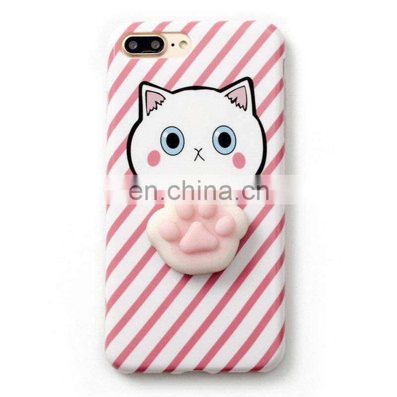 Factory Price Wholesale Custom 3D Soft TPR Squishy Phone Cases for iPhone 7