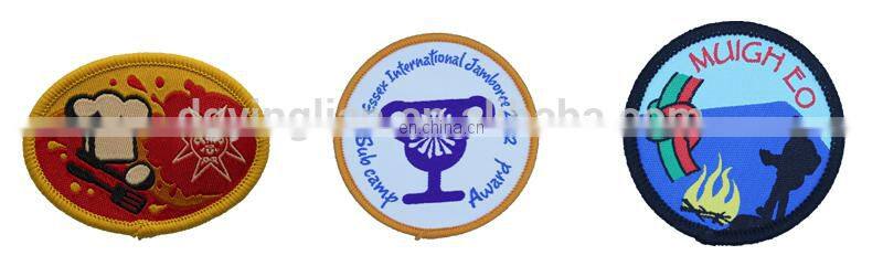 discount custom embroidery woven patches/badges