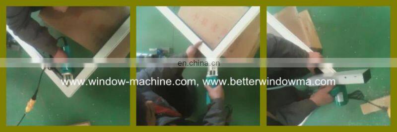Electric portable window door cleaning machine for PVC profile removing welding seam