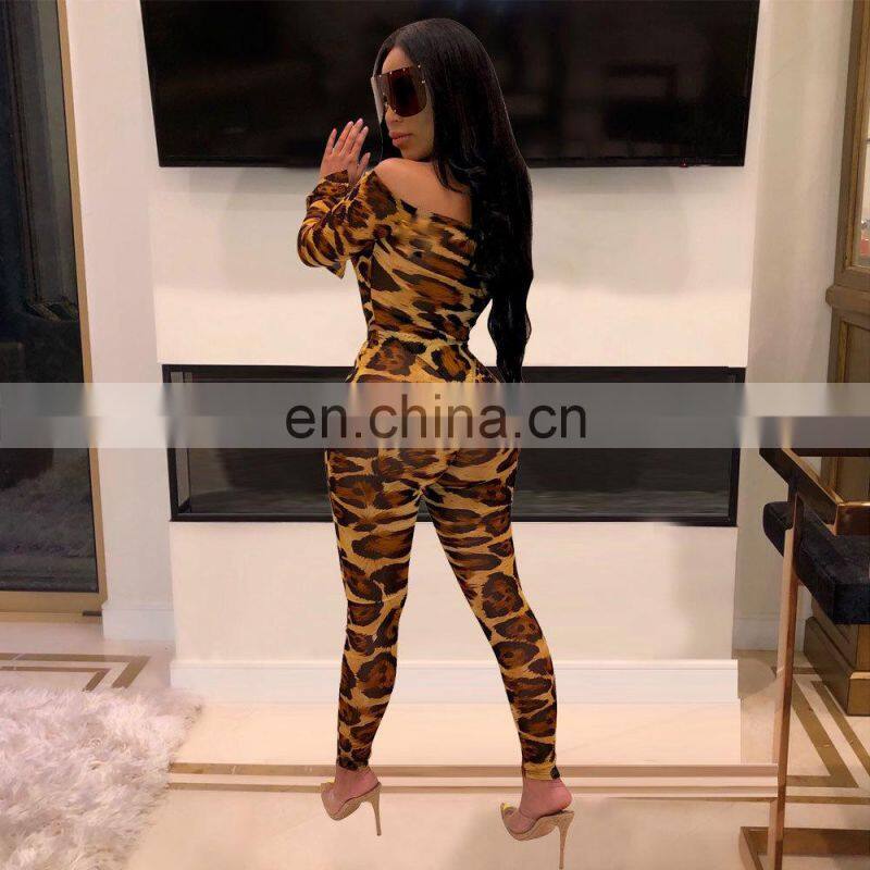 Hot Sale Women Adult Horn Sleeve Animal USD Dollar Print Tight Brazilian Sexy Club wear Bodysuit Jumpsuit