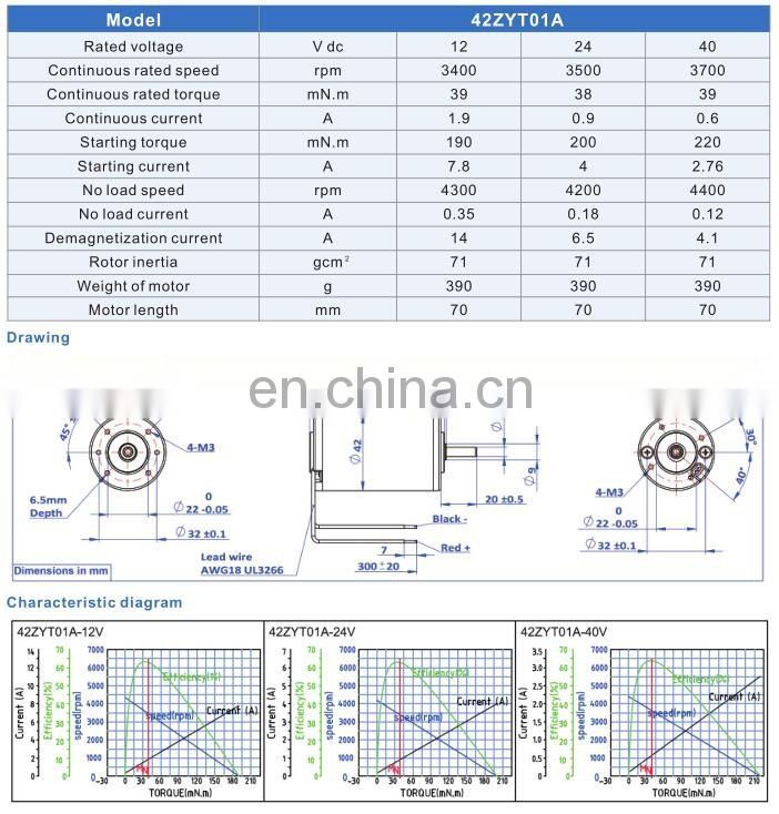 42mm 52mm series dc vibration air pump motor 10v 12v 24v for medical device equipment, low noise long life EMC/EMI suppression