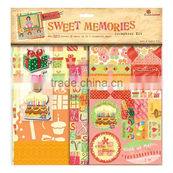 DIY Craft Set Sweet Memories Spring Flower Scrapbook Kit