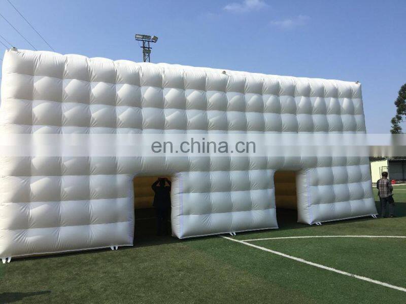 Large white event inflatable dome tent with two entrances, cheap seal inflatable igloo tent for sport competition and party game