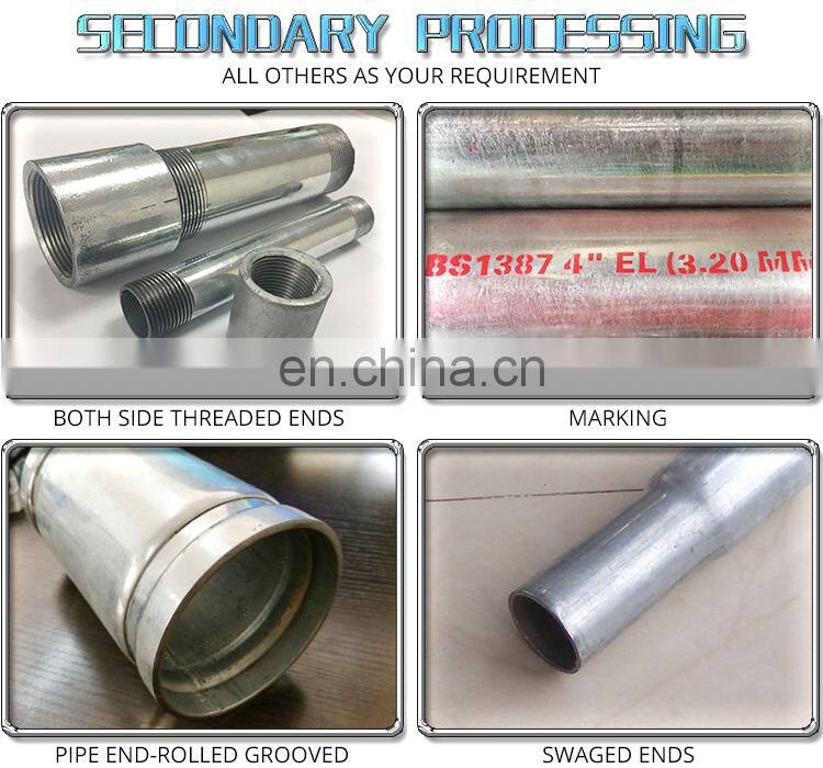 Sch Sch Sch Std Sch Hot Dipped Galvanized Round Steel Pipe Gi