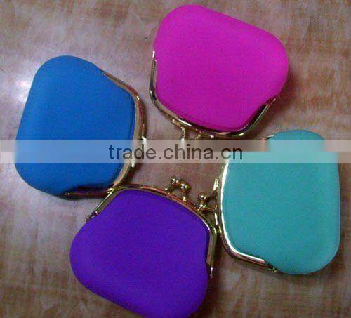 Hot promotional gift custom logo colorful silicone coin purse silicone rubber change purse