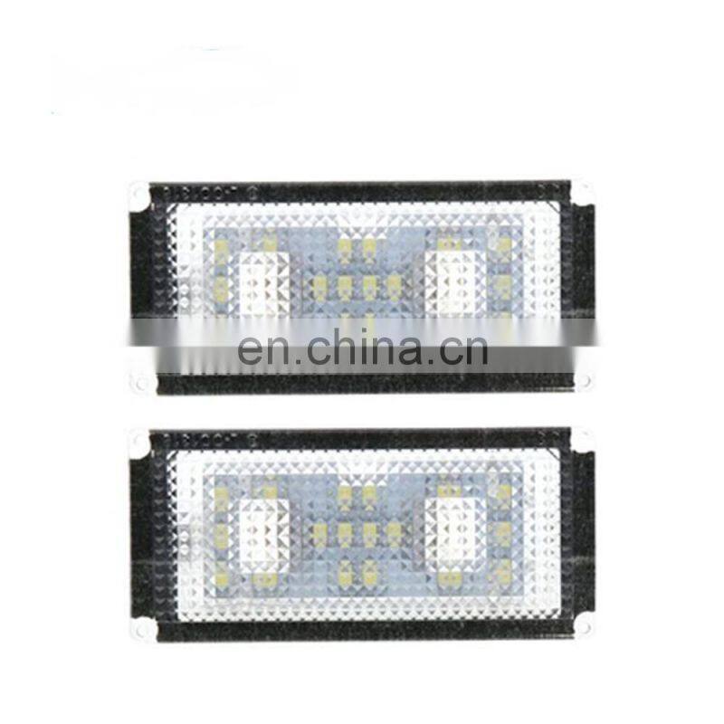 2Pcs Error Free 18 LED Number License Plate Light For BMW E66 E65 7-Series 735i 2006-2008 White 12V Canbus License Plate Light