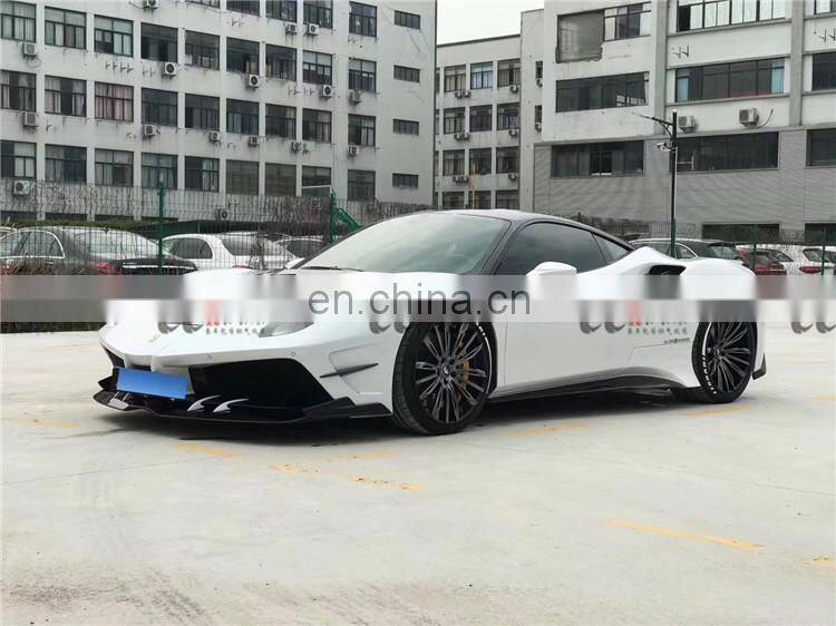 Body kit for Ferrari 488 in misha style front bumper rear bumper hood carbon fiber front lip rear lip side skirts fenders