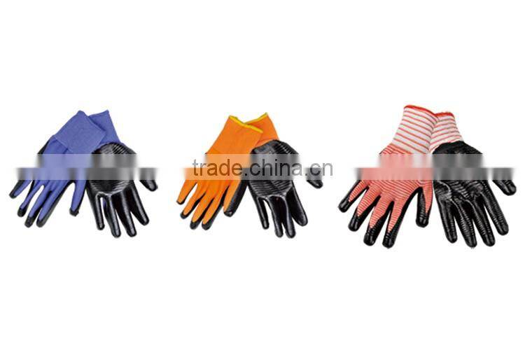 Popular Nitrile Gloves Blue Color Dipped Nitrile Gloves LG055