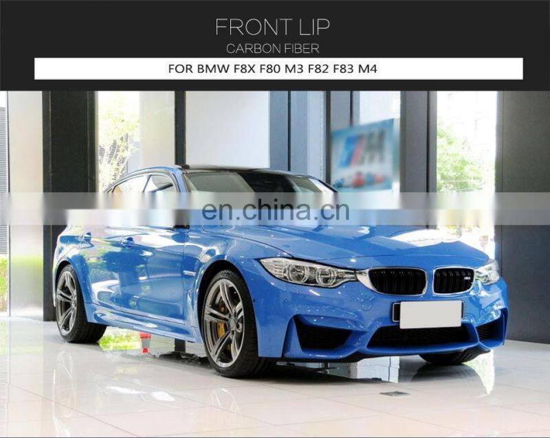 Carbon Fiber Front Lip Spoiler for BMW F82 M4 F80 M3 2014-2019