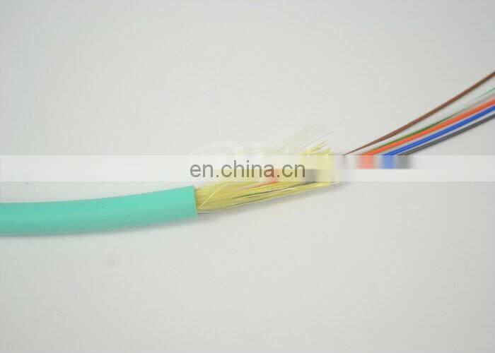 FTTH Indoor 12 core fiber optic cable OM3 / optical fiber distribution cable