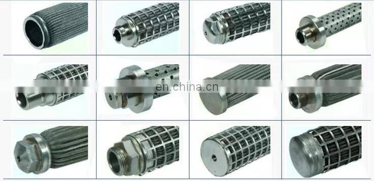 SUS 304 304L 316 316L Stainless Steel Wire Mesh Pleated Filter Element