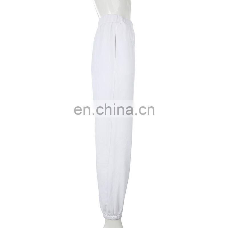 Europe and the United States 2021 foreign trade hot style women's clothing new trend basic earth color casual trousers trousers