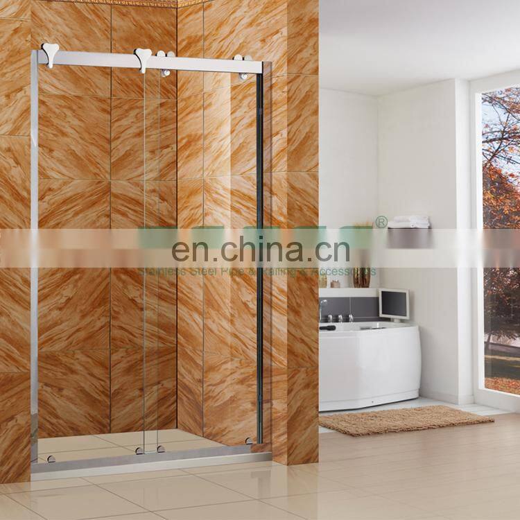 Wholesale Custom Modern Sliding Hotel Frameless Tempered Glass Shower Rooms Bathroom