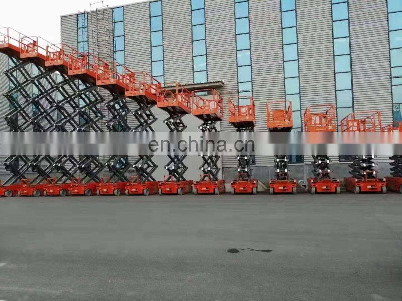 Hot selling movable hydraulic electric aerial scissor lifting platform mobile electric scissor lift