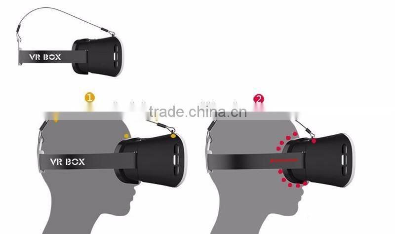VR BOX Virtual Reality 3D Glasses for Watching Moives And Games Support 4.7" - 6.0" Smart phone