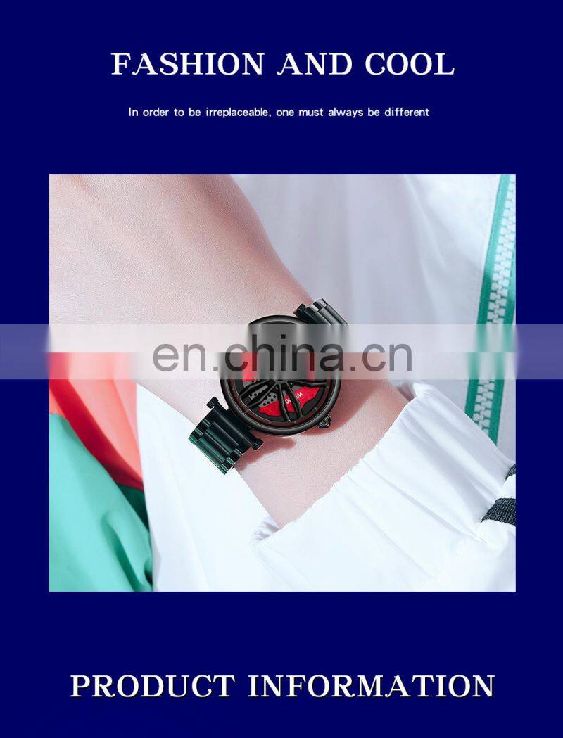 SANDA P1074 Men Quartz Watches Analog Rotating Wheel Waterproof Luxury Brand Men Wrist Watches