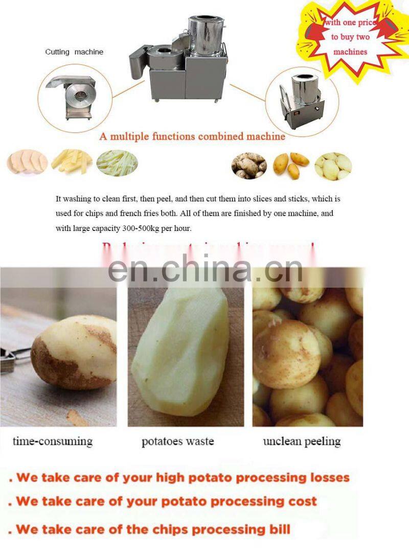Potato Chips Cutting Machine Price/Potato Peeling And Cutting Machine/Vegetable Chopping Slicer Machine
