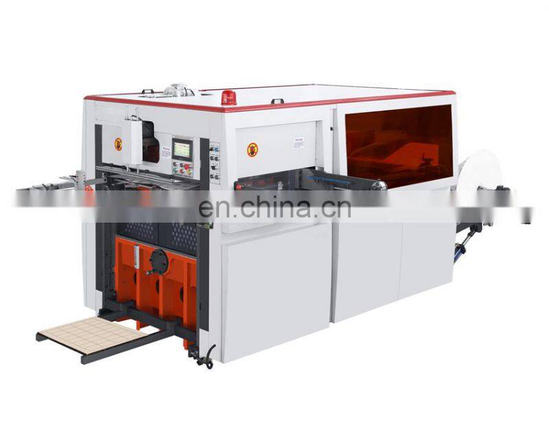 TMQ930 Automatic Roll Feed Juice Water Coffee Paper Cup Sleeve Fan Die Cutting and Creasing Machine