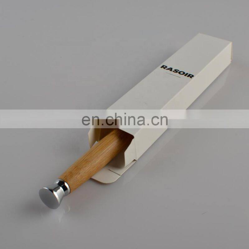 custom deluxe mens 3 blade reusable bamboo safety razor handle