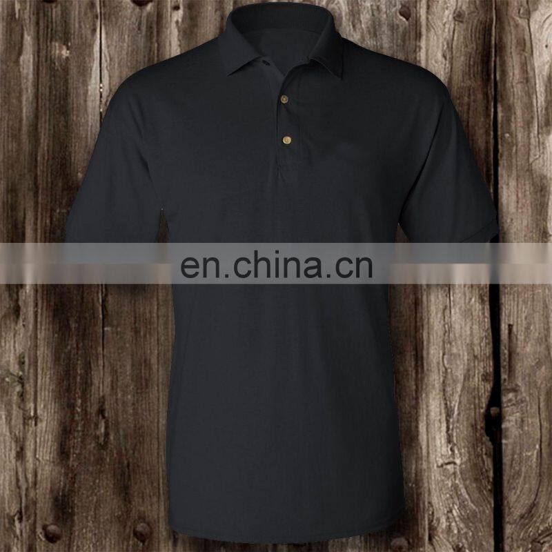 Black Full Cotton Polo Shirts