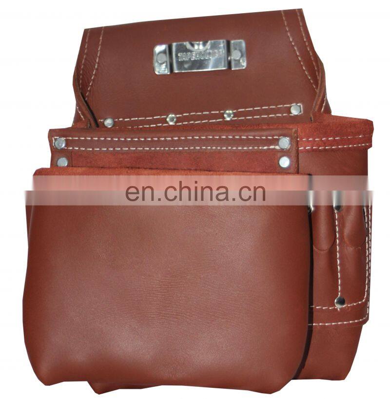 Leather Tool Bag Bag Custom Carrying Portable Multi-function Leather Roll Up Tool Bag