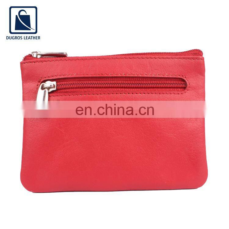 Nickle Fitting Matching Stitching Modern Design Luxury Pattern Genuine Leather Key Case at Reasonable Price