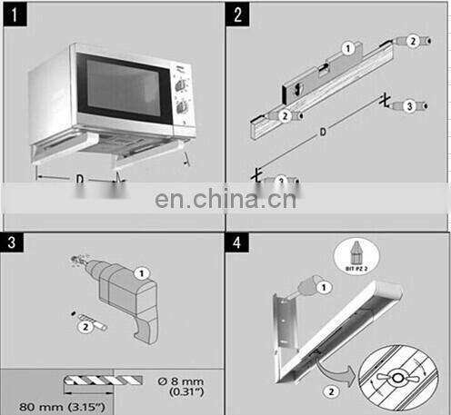 WELDON china microwave oven wall mount bracket