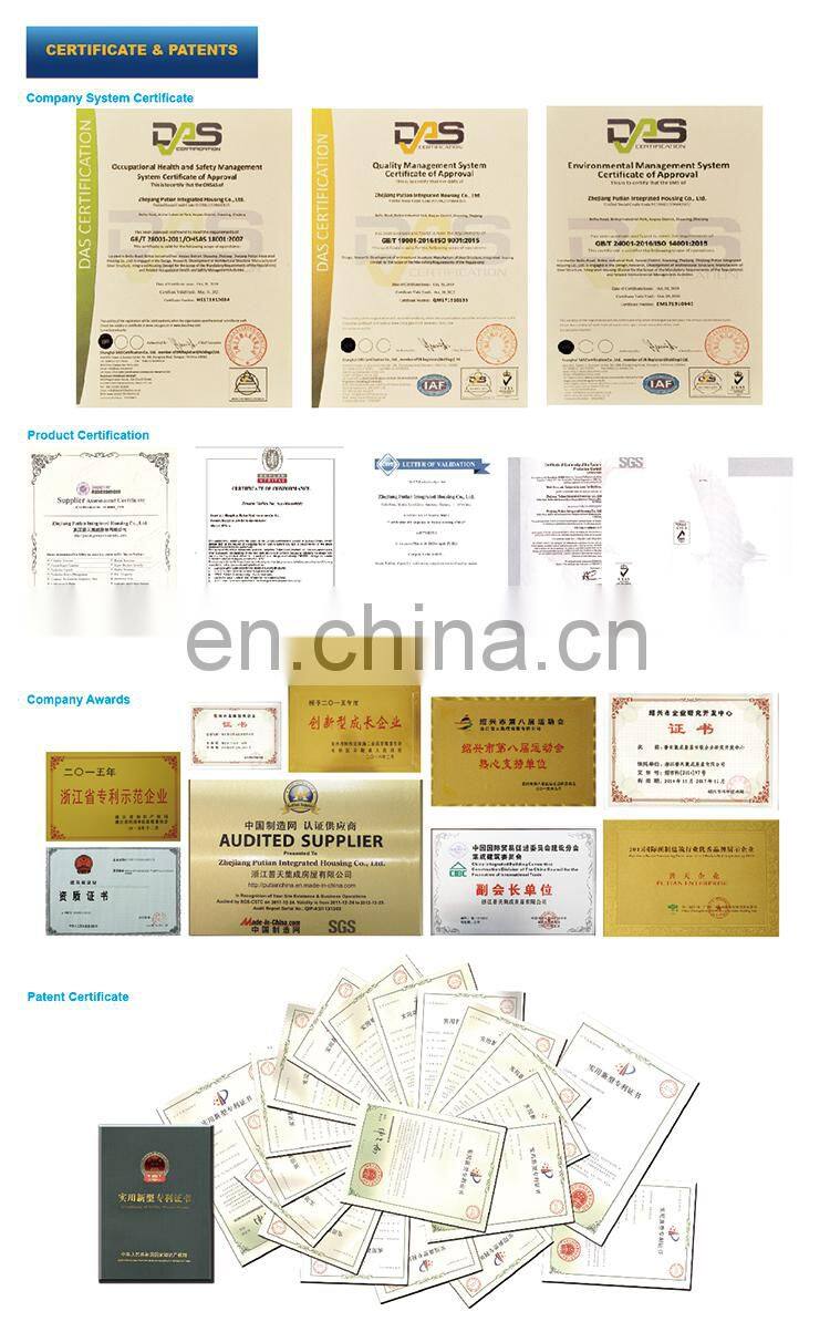2021 factory supplier hurricane Resistant and fireproof new Modular smart house Garden house fast build