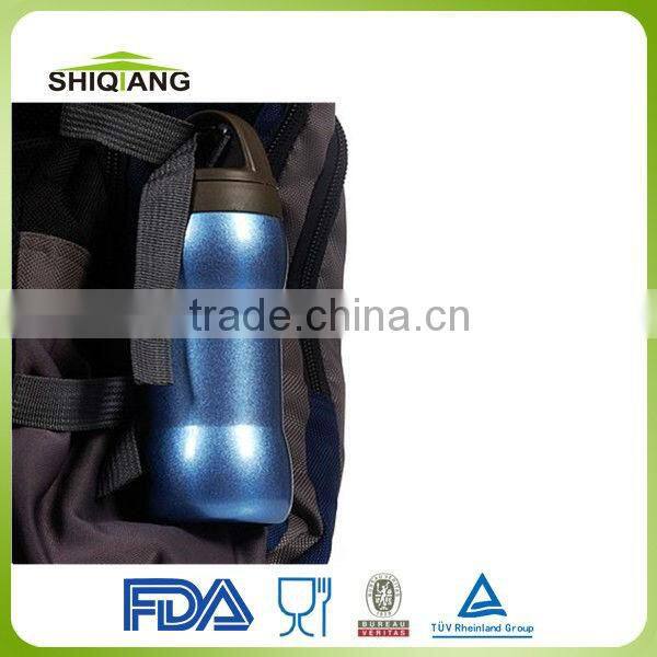 High grade dumbbell shape vacuum thermos with carabiner lid BL-8037-A