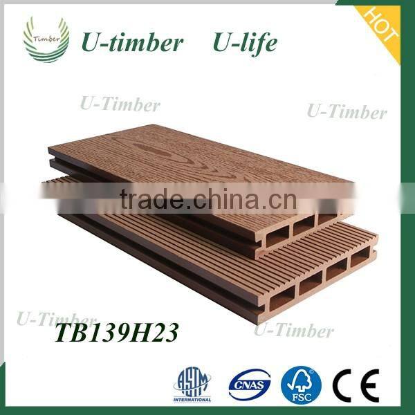 WPC swimming pool decking floor from U-timber composite board waterproof